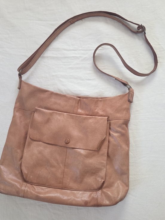 Day & Mood Handbags - Leather Crossbody Day & Mood Malou Hobo Purse Bag *flaw